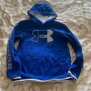Under Armour Coldgear Youth Medium Blue and White Hoodie